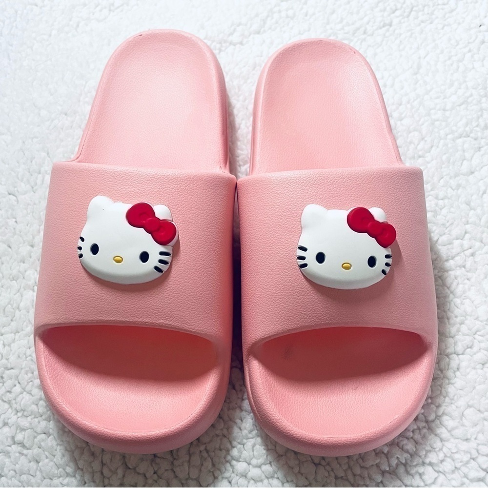 🩴NWT Hello Kitty Summer Slippers Sandal - PINK - US 6-6.5 🌸 - Picture 3 of 4